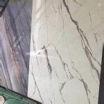 Quartz for Kitchen Countertop Artificial Stone Calacatta White Marble Slab