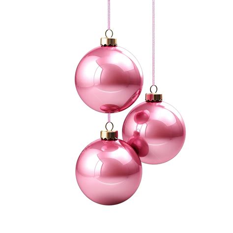 3d Christmas Pink Balls Tree Ornament Png, Christmas, 3d Christmas, Winter PNG Transparent Image ...