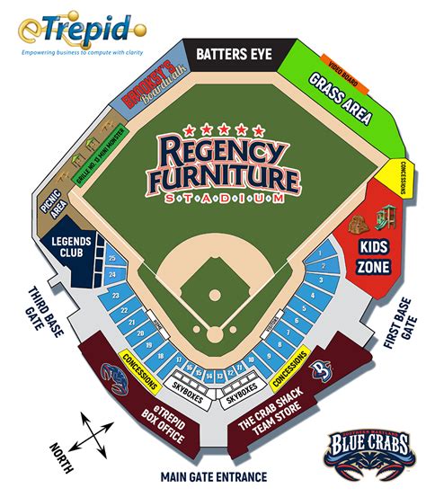 somdbluecrabs.com: Stadium Map