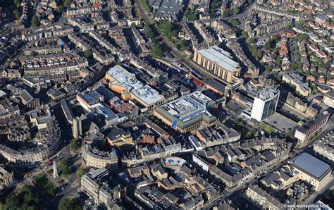 Majestic Hotel and Harrogate International Centre aerial photograph ...