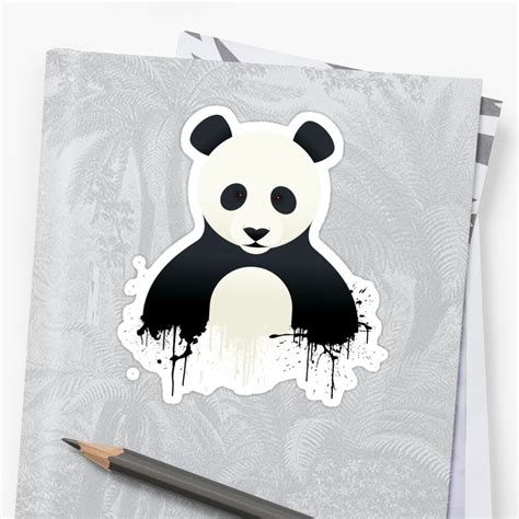 "Panda Graffiti" Stickers by Mark Walker | Redbubble