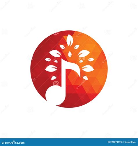 Music tree logo design. stock vector. Illustration of flora - 229874973