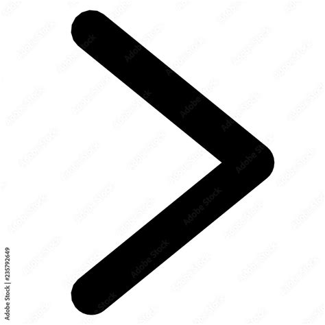 Chevron arrow pointing right Stock Vector | Adobe Stock