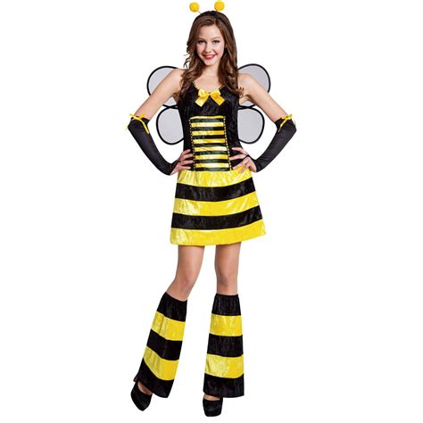 Bumble Bee Adult Halloween Dress Up / Role Play Costume - Walmart.com