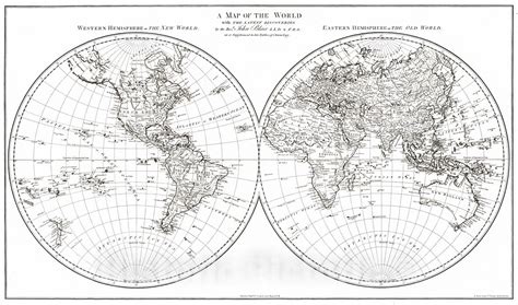 Historic Map : 1779 A Map of the World with the Latest Discoveries : V - Historic Pictoric