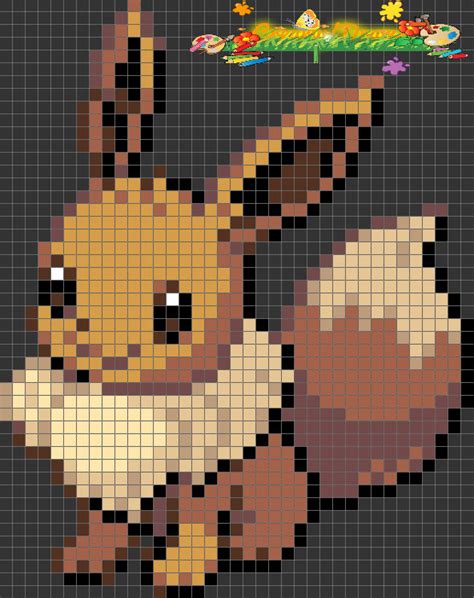 Pixel art!Eevee! by CreamyKitty17 on DeviantArt