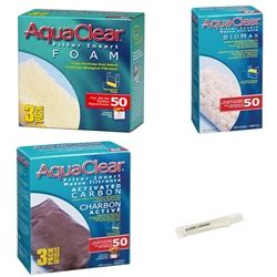 AquaClear 50 Power Filter Maintenance Inserts Package