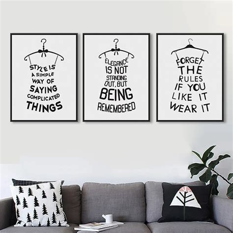 Minimalist Black White Colored Fashion Funny Hanger Interest Quotes A4 ...