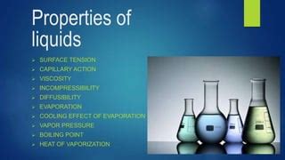 The 10 properties of liquid | PPT