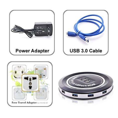 12-Port USB 3.0 Hub | Gadgetsin