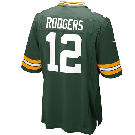 #12 Aaron Rodgers Home Game Jersey | Green bay packers game, Green bay ...