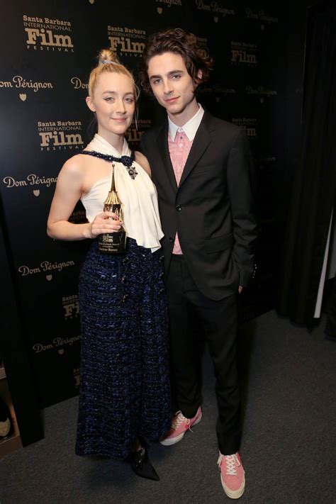 Saoirse Ronan and Timothee Chalamet at the Santa Barbara Film Festival ...