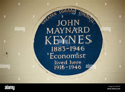 The economist John Maynard Keynes lived here in Bloomsbury London England 1916 1946 remembered ...