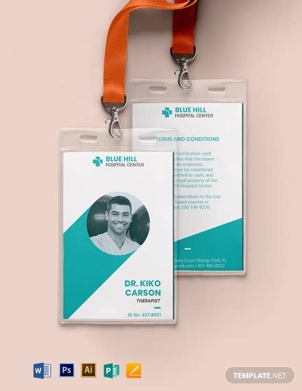 10+ Healthcare ID Card Templates - Illustrator, MS Word, Pages, Photoshop, Publisher