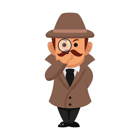 Detective illustration male 8629462 Vector Art at Vecteezy