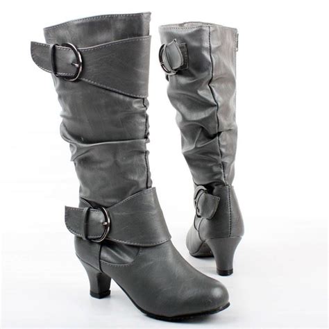 Trends For > High Heel Boots For Kids #highheelbootsforkids | High heel boots, Grey high heels ...