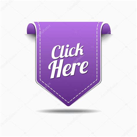 Click Here Icon Design Stock Vector Image by ©rizwanali3d #63365623