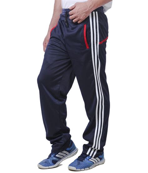 American Crew Blue Track Pant With 3 White Stripes - Buy American Crew Blue Track Pant With 3 ...