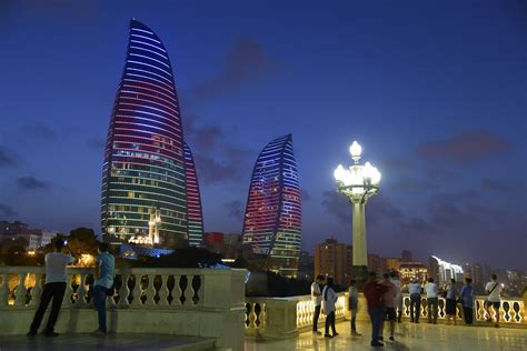 Flame Towers at Night (1) | Baku_3 | Pictures | Azerbaijan in Global ...