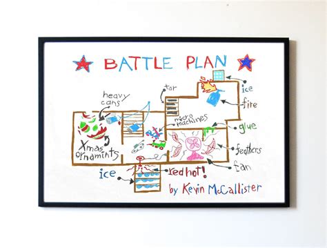 Home Alone Battle Plan Printable These Print With Stunning Bold Colours.