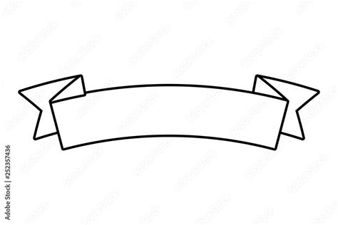 Blank Ribbon Banner Vector