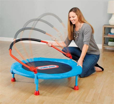 Indoor Trampoline For Kids Toddlers With Handle 3