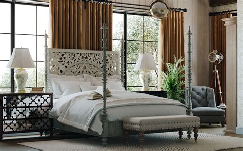 Colonial style bedroom :: Behance