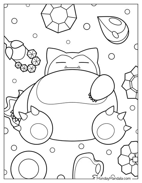 20 Snorlax Coloring Pages (Free PDF Printables)