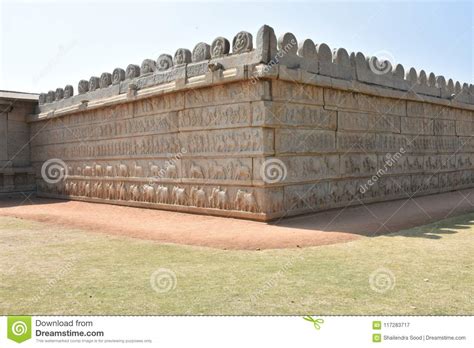 Hazara Rama Temple, Hampi, Karnataka Stock Image - Image of ruins ...