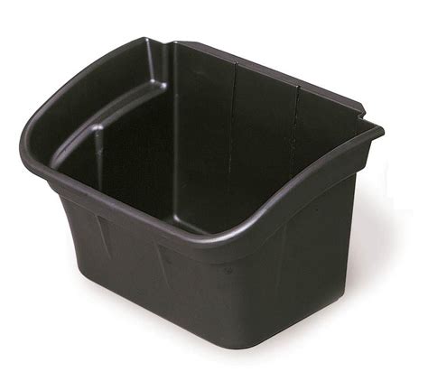 Rubbermaid 3354-88 Utility Cart Bin 4 gal - Black - Cart Accessories ...