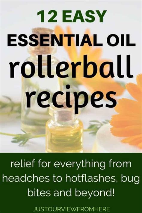 12 Easy Essential Oil DIY Rollerball Recipes ~ Just Our View From Here