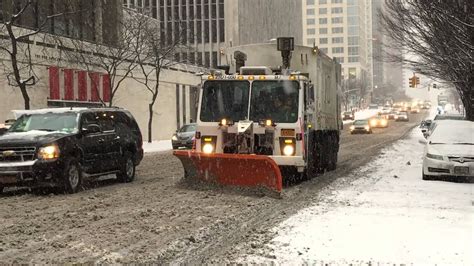 DSNY, NEW YORK CITY DEPARTMENT OF SANITATION, SNOW PLOW DOING IT ON ...