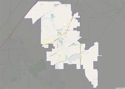 Map of Salem city, Utah