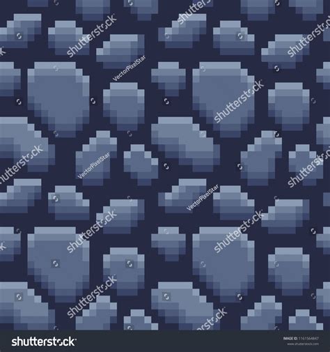 Ground Stone Texture Seamless Pattern Pixel: стоковая векторная графика (без лицензионных ...