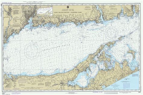 1980 Nautical Chart of Long Island Sound - Etsy