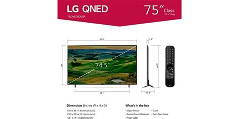 LG QNED80 Series QNED Mini-LED Smart TV (Refurbished)