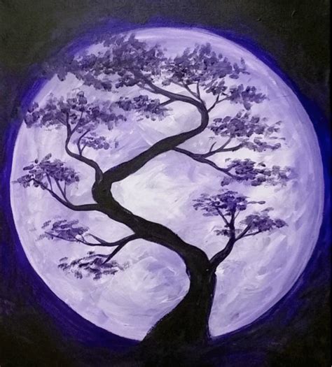 Adult Class - “Purple Moonlight” | Paint & Sip Studio Temecula