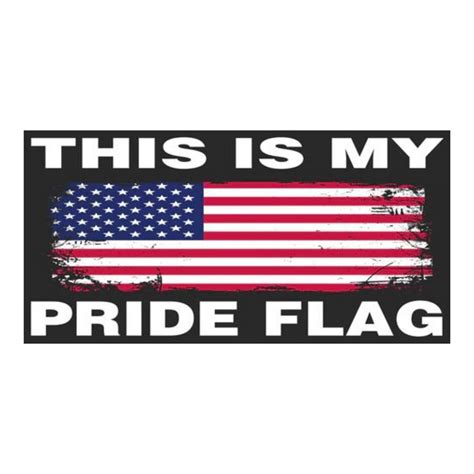 This Is My Pride Flag Bumper Sticker — PatriotDepot.com