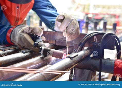 Tungsten Inert Gas TIG stock photo. Image of repair - 155794372