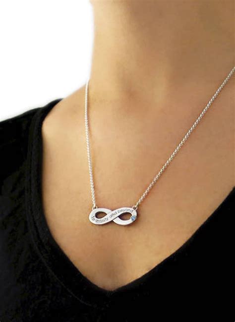 Silver Infinity Necklace Infinity Name Necklace Infinity | Etsy