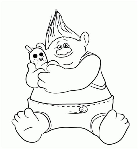 Biggie from Trolls Coloring Pages - Free Printable Coloring Pages