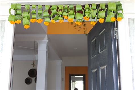 Mango leaves Thoranam | Baby room design, Festival decorations, Diy diwali decorations