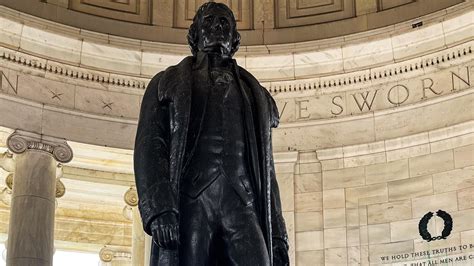 Statue of Thomas Jefferson and the Symbology on the statue (U.S ...