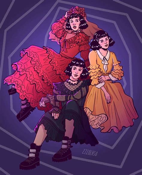 LYDIA, LYDIA, LYDIA! Our favorite things come in threes. 🖤 (🎨 by @zzzoehsu) | Beetlejuice ...