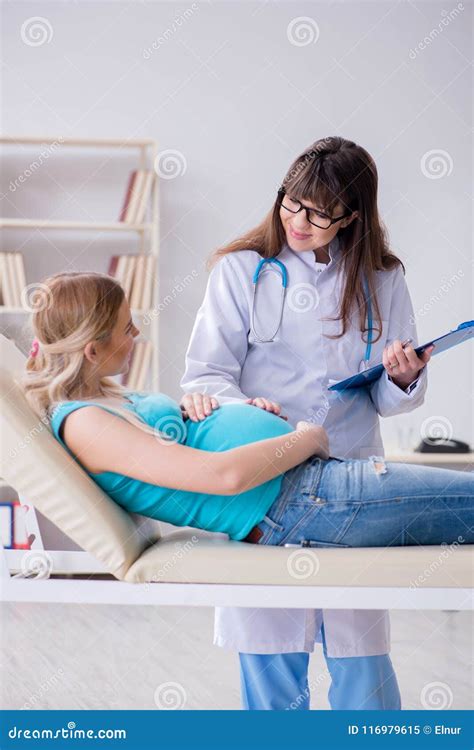 The Pregnant Woman at Regular Pregnancy Check-up Stock Image - Image of childbirth, examining ...