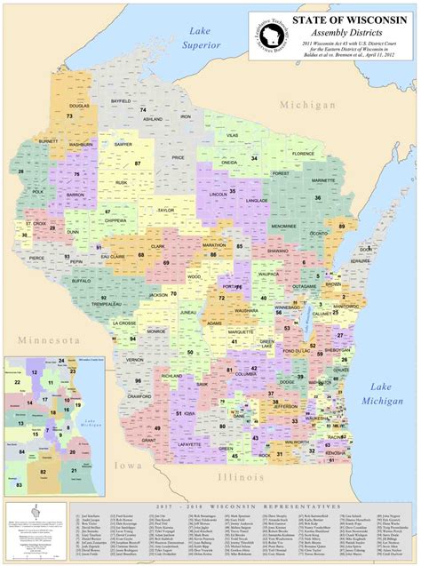 Wisconsin Assembly District Map - Map Of The World