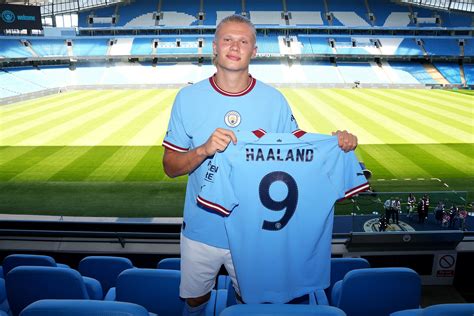 2022-2023 Manchester City Home Jersey #9 Haaland Sportswear Soccer ...