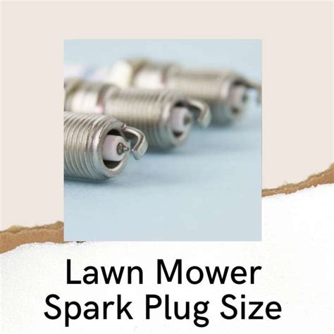 Lawn Mower Spark Plug Size: No More Mystery - Revive Garden