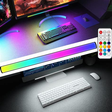 Buy ABCidy Under Monitor Light Bar, RGB Screenbar Light Desk Lamp Computer, Dimmable LED with ...