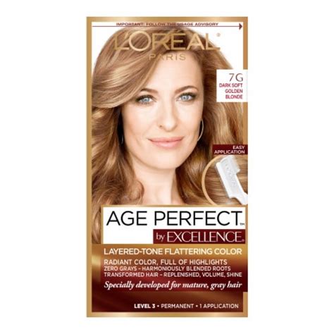 L'Oreal Paris Age Perfect 7G Dark Natural Golden Blonde Permanent Hair ...